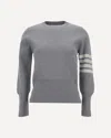 Thom Browne Melange Grey Wool Sweater