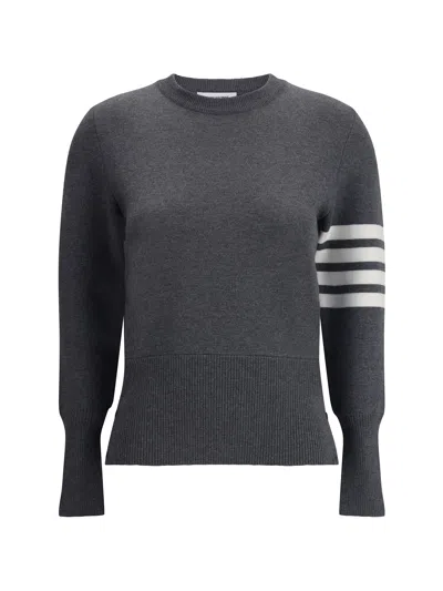 Thom Browne Virgin Wool Sweater In Gray