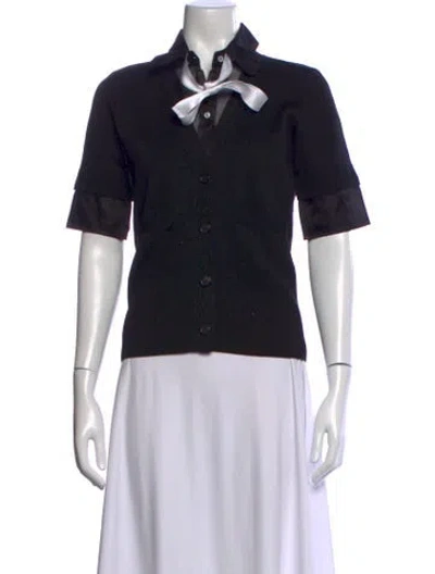 Pre-owned Thom Browne Virgin Wool Sweater In Black