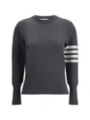 Thom Browne Virgin Wool Sweater In Gray
