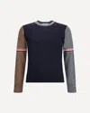 Thom Browne Virgin Wool Sweater In Blue