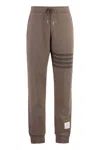 Thom Browne 4-bar Wool Track Pants In Brown