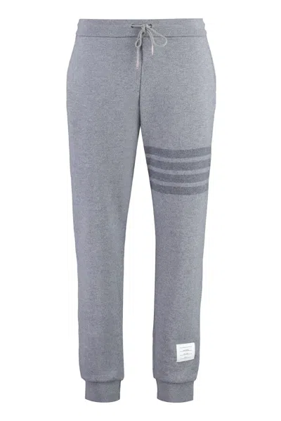 Thom Browne Virgin Wool Track Pants In Gray