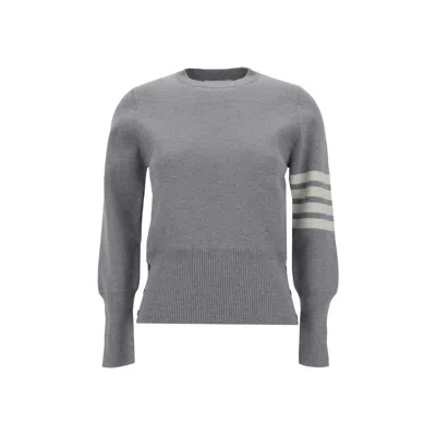 Thom Browne Virgin Wool Women's Sweater In Gray