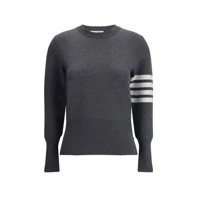 Thom Browne Virgin Wool Women's Sweater In Gray
