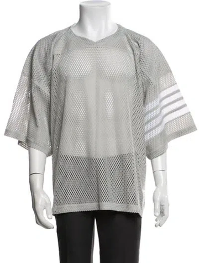 Pre-owned Thom Browne V-neck Three-quarter Sleeve T-shirt In Multicolor