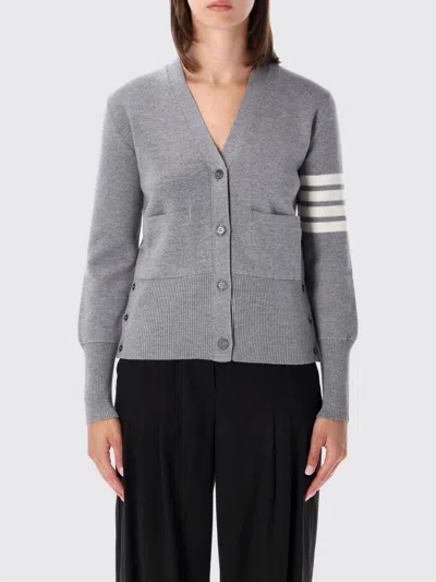 Thom Browne 4-bar Merino Wool V-neck Cardigan With Grosgrain Trim In Animal Print