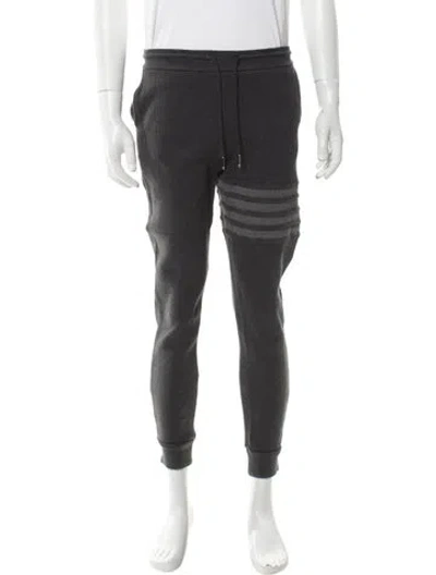 Pre-owned Thom Browne Waffle 4-bar Joggers In Gray