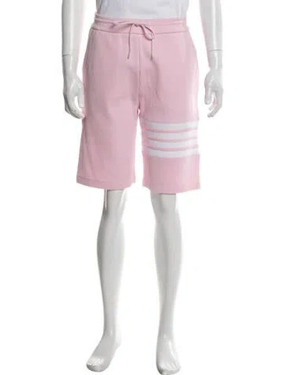 Pre-owned Thom Browne Waffle Jogger Shorts In Pink
