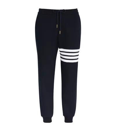 THOM BROWNE WAFFLE KNIT 4-BAR SWEATPANTS