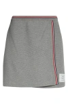 Thom Browne Waffle Knit Cotton Miniskirt