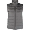 Thom Browne 4-bar Stripe Padded Gilet In Grey