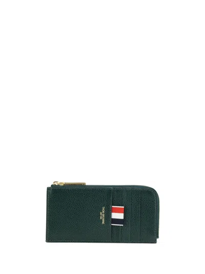Thom Browne Wallet In Dk Green