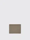 Thom Browne Grained Leather Card Case In Brown