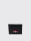 Thom Browne Women's 3-bow Double Card Holder In Black