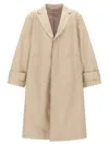 Thom Browne Water-repellent Cotton Trench Coat In Neutral