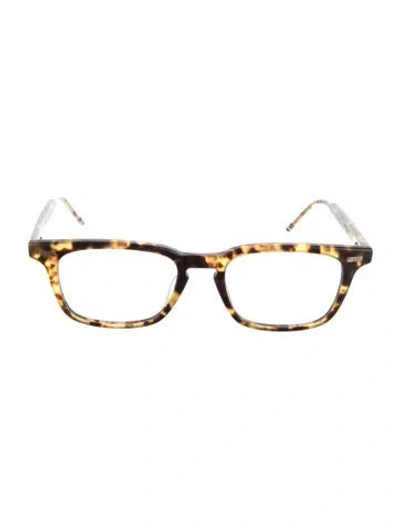 Pre-owned Thom Browne Wayfarer Eyeglasses In Brown