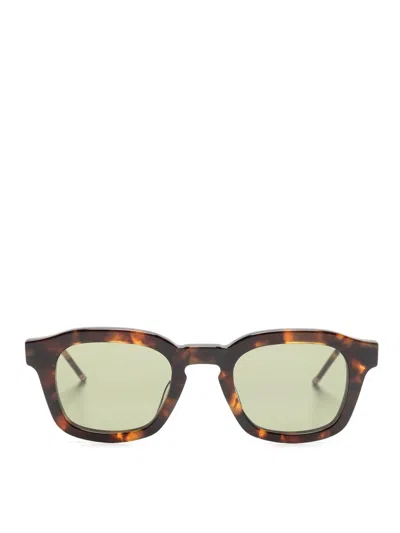 Thom Browne Wayfarer-frame Sunglasses In Brown