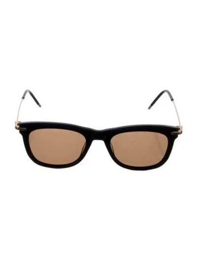 Pre-owned Thom Browne Wayfarer Tinted Sunglasses In Black