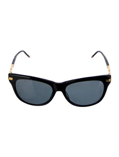 Pre-owned Thom Browne Wayfarer Tinted Sunglasses In Black