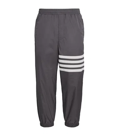Thom Browne Weather-resistant 4-bar Sweatpants In Gray