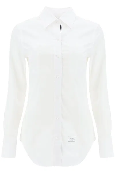 Thom Browne Fitted Shirt In Poplin In White