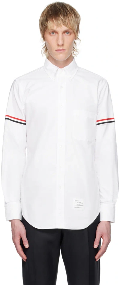 Thom Browne White Armband Shirt In 100 White