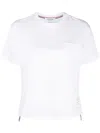 Thom Browne White Boxy Fit T-shirt In White