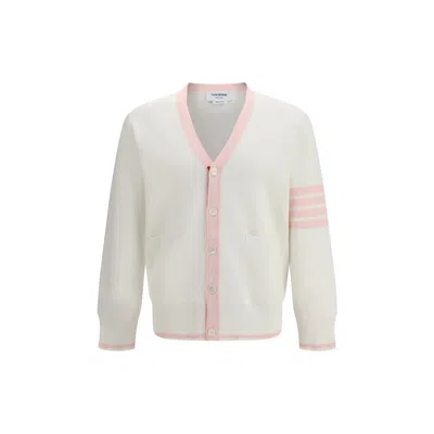 Thom Browne White Cotton Cardigan