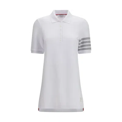Thom Browne Classic Pique 4-bar Short Sleeve Polo Women In Animal Print