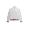 Thom Browne Buttoned-cuffs Shirt In White