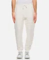 Thom Browne White Cotton Sweatpants With 4 Stripes