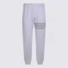 Thom Browne Solid Loopback Overdyed 4-bar Sweatpants In Gray