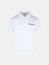 Thom Browne White Cotton Polo Shirt