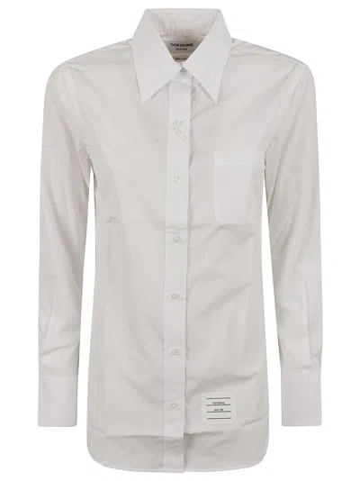 Thom Browne White Cotton Poplin Shirt