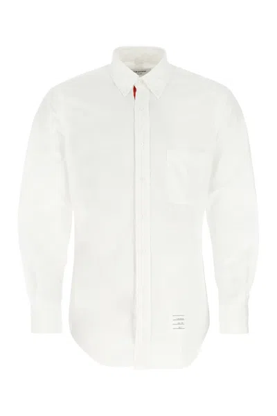 THOM BROWNE WHITE COTTON SHIRT