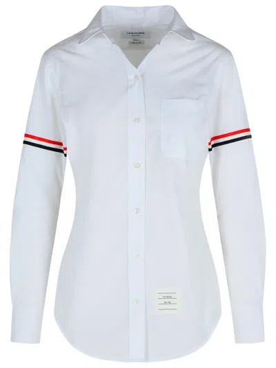 THOM BROWNE THOM BROWNE WHITE COTTON SHIRT