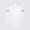 THOM BROWNE WHITE COTTON SHIRT