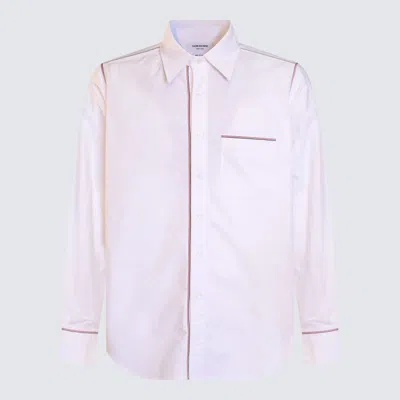 Thom Browne White Cotton Shirt In Blanco