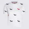 Thom Browne Cotton Milano Short Sleeved T-shirt In White