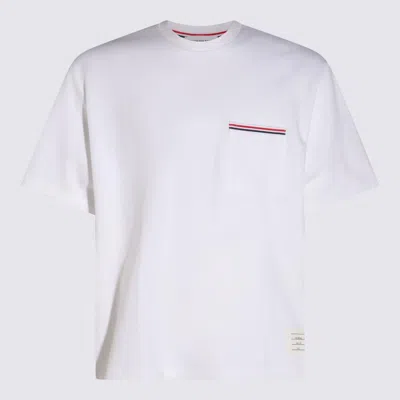 THOM BROWNE THOM BROWNE WHITE COTTON T-SHIRT