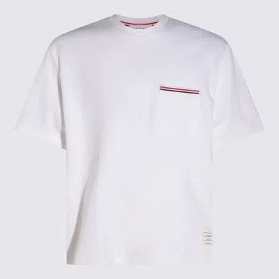 THOM BROWNE THOM BROWNE WHITE COTTON T-SHIRT