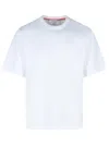 Thom Browne Rwb Knit Trim T-shirt White