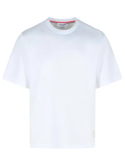 THOM BROWNE THOM BROWNE WHITE COTTON T-SHIRT