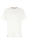 Thom Browne Tricolour Stripe T-shirt In White