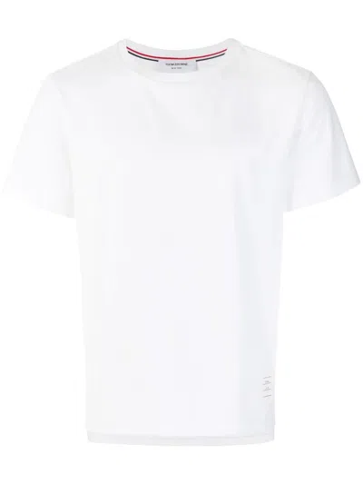 THOM BROWNE WHITE COTTON T-SHIRT