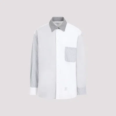 THOM BROWNE WHITE FUNMIX OVERSIZED SHIRT
