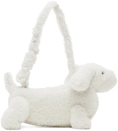 Thom Browne White Hector Bag In 100 White