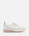 Thom Browne Tech Runner Shearling Sneakers In White