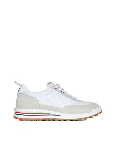 Thom Browne White Leather Trainers